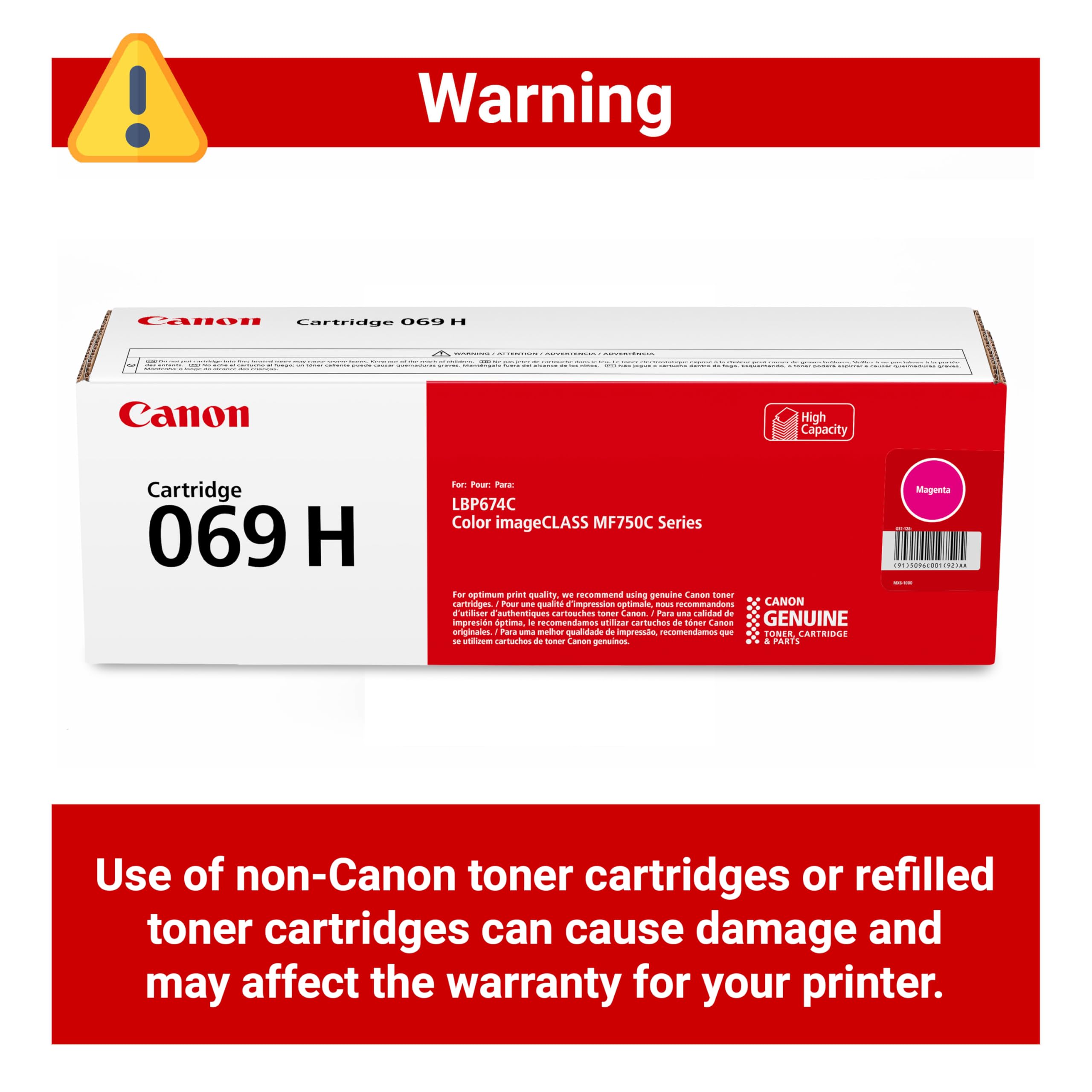 【2本】 Canon Toner Cartridge 053H magenta Amazon.com: Canon Genuine 054 Magenta Toner Cartridge